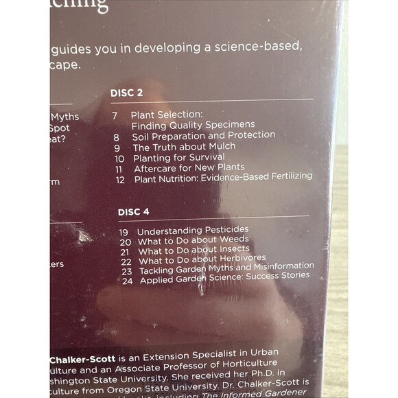 The GREAT COURSES The Science Of Gardening 4-Disc DVD Set And Guidebook 2018 NEW - Picture 6 of 7